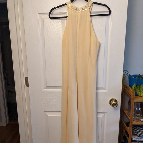 $10!!! SLNY Hi-Lo Chiffon Cocktail Dress - Picture 4 of 6